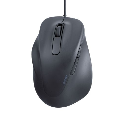【送料無料】 ELECOM M-XGXL31UBSKBK マウス/ EX-G/ 2023年モデル/ 左手専用/ XLサイズ/ 有線/ 5ボタン/ 抗菌仕様/ 静音設計/ ブラック 【在庫目安:お取り寄せ】