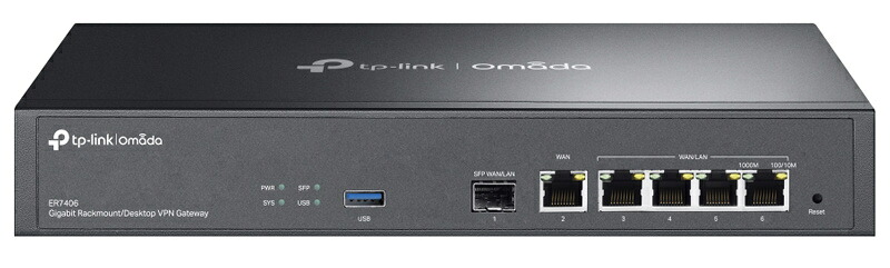 【送料無料】 TP-LINK ER7406(UN) Omada ギガビットVPNルーター 【在庫目安:お取り寄せ】