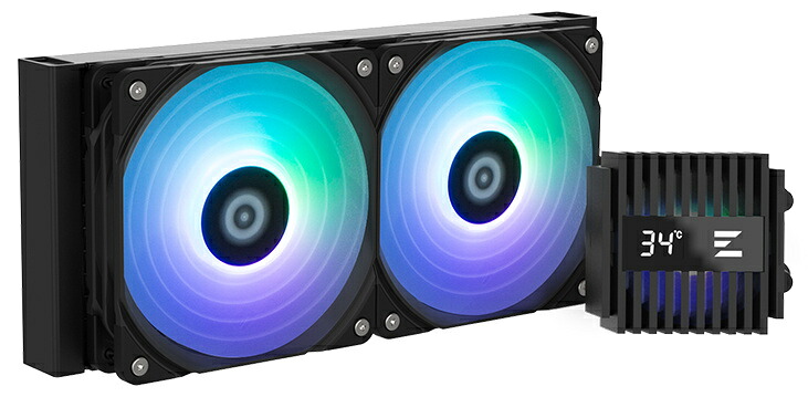 【貨物輸送無料】ZALMAN 飾り気の無い水冷中央処理装置空調設備 ALPHA2 A24 Black【店卸し資産引き合い:お取り寄せ】