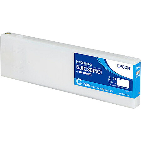 【送料無料】EPSON SJIC30PC TM-C7500G用インクカートリッジ/ シアン【在庫目安:お取り寄せ】| インク インクカートリッジ インクタンク 純正 純正インク｜デジタル百貨店PodPark店