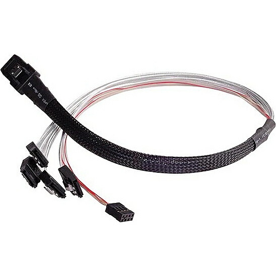 【送料無料】 SilverStone SST-CPS03 Mini-SAS - SATAケーブル 【在庫目安:お取り寄せ】| パソコン周辺機器 シリアルSCSIケーブル シリアル SCSI ケーブル SAS SASケーブル