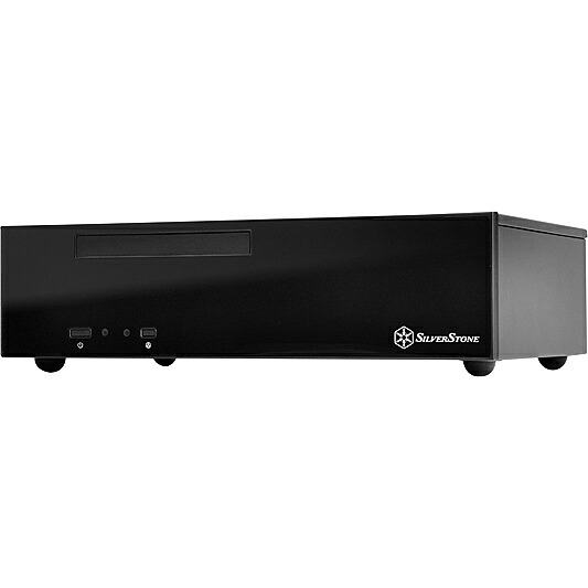 【送料無料】SilverStone SST-ML09B スリム型Min-ITXケース ブラック【在庫目安:お取り寄せ】｜デジタル百貨店PodPark店