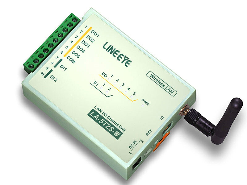 【送料無料】ラインアイ LA-5T2S-W2 無線LAN接続型デジタルIOユニット オープンコレクタ5出力/ フォトカプラ絶縁2入力【在庫目安:お取り寄せ】|デジタル百貨店PodPark店