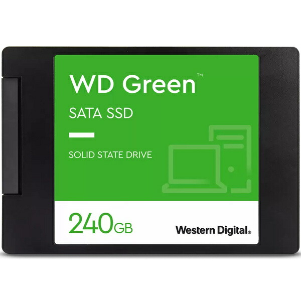 WESTERN DIGITAL 0718037-894287 WD Green エントリーモデル SATA6G接続 2.5インチSSD 3年保証  240GB WDS240G3G0A 【福袋セール】