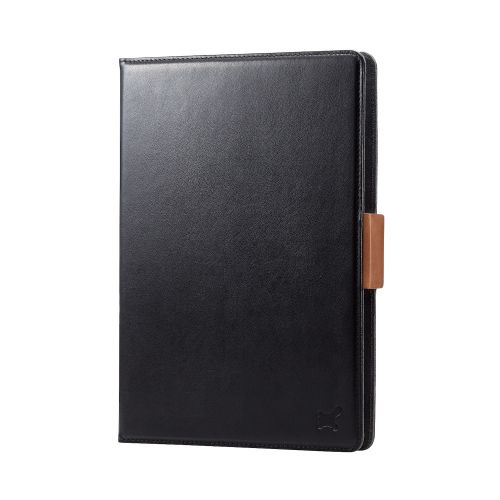 【送料無料】 ELECOM TB-10HPG3LBK タブレット汎用手帳型ケース/ ソフトレザー/ 3アングル/ ハンドベルト/ ペンホルダー/ 8.5~11.5inch/ ブラック 【在庫目安:お取り寄せ】