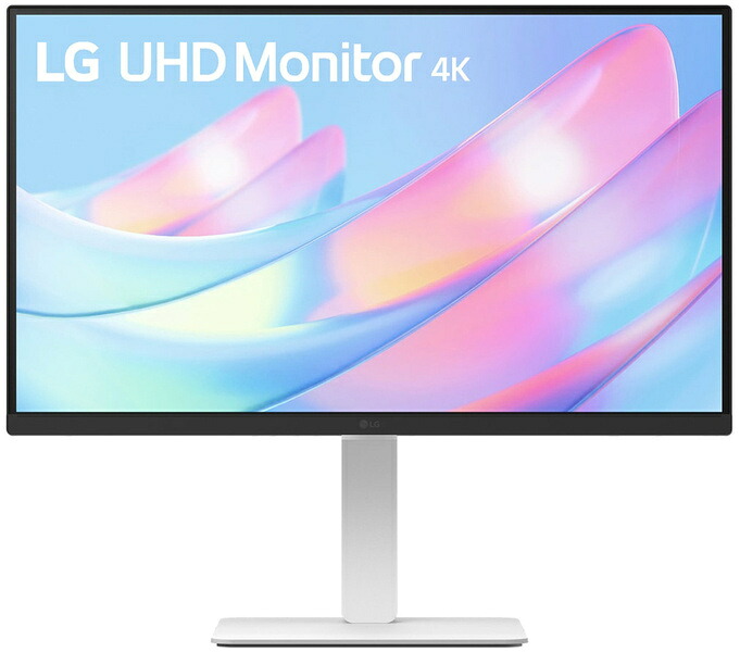 【送料無料】 LG電子 27US550-W 液晶ディスプレイ 27型/ 3840×2160/ HDMI、DisplayPort/ ホワイト/ スピーカー：なし 【在庫目安:お取り寄せ】