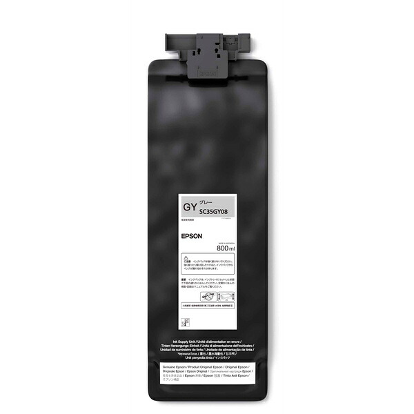 【送料無料】 EPSON SC35GY08 SureColor用 インクパック/ 800ml（グレー） 【在庫目安:お取り寄せ】| 消耗品 インク インクカートリッジ インクタンク 純正 インクジェット プリンタ 交換 新品 グレー