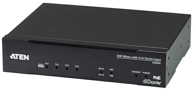 【貨物輸送無料】ATEN AD004E 4ch Danteインプット相応う DSPミキサー【店卸し資産準拠集団:お取り寄せ】