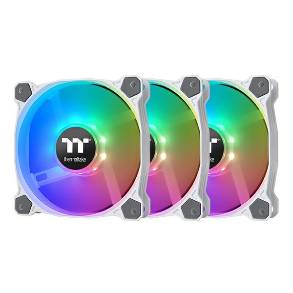 【送料無料】 Thermaltake CL-F127-PL12SW-A PCケースファン Pure 12 ARGB Sync White -3Pack- 【在庫目安:お取り寄せ】
