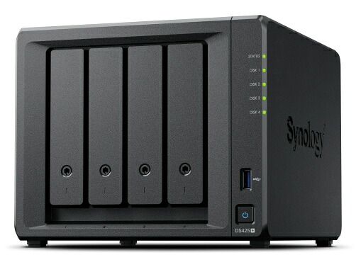 【在庫目安:あり】【送料無料】 Synology Intel Celeron J4125搭載4ベイNAS DiskStation DS425+| NAS RAID レイド