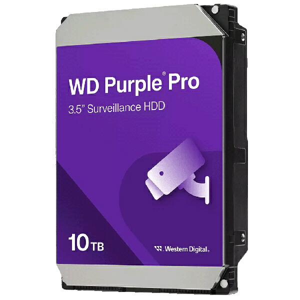 【送料無料】 WESTERN DIGITAL 0718037-901275 WD Purple Pro セキュリティシステム向け SATA3 6Gbps(SATA6G) 3.5型 ハードディスク 10TB WD102PURP 【在庫目安:僅少】| パソコン周辺機器