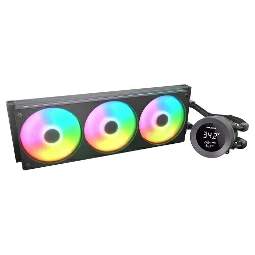 【貨物輸送無料】COUGAR CGR-PSDVARGB-B-360 Poseidon Vistek ARGB 360/ 360粍水冷中央処理装置空調設備/ 1.9inデジタル見せびらかす積み上げる/ Intel LGA1851/ 1700/ 1200/ 115X/ 1366/ AMD AM5/ AM4/ AM3/ AM2/ FM2/ FM1
