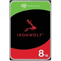 【在庫目安:あり】【送料無料】 Seagate ST8000VN002 IronWolf 3.5【データ復旧3年付】 8TB HDD（CMR）メーカー3年保証 256MB 5400rpm 24時間稼働 PC、NAS用 RVセンサー付| パソコン周辺機器 ネットワークストレージ ネットワーク