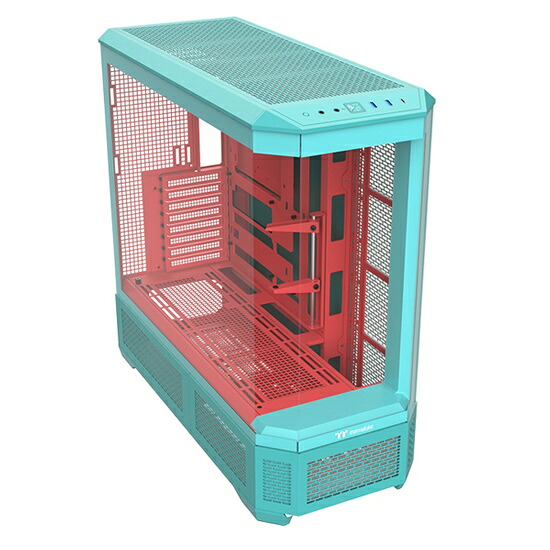 【送料無料】Thermaltake CA-11H-00FLWN-00 フルタワー型PCケース View 600 TG Mint Strawberry【在庫目安:お取り寄せ】｜デジタル百貨店PodPark店 28,637円