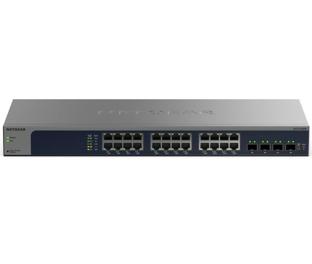 【貨物輸送無料】NETGEAR XS724EM-200JPS XS724EM マルチギガ相応う10Gx24界面 SFP+x4界面 イージースマートスイッチ【店卸し資産引き合い:少ない】