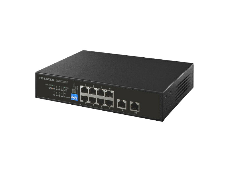 【送料無料】IODATA BSH-CP210 IEEE802.3at準拠 10ポートL2アンマネージ10/ 100Mbps PoEハブ【在庫目安:僅少】