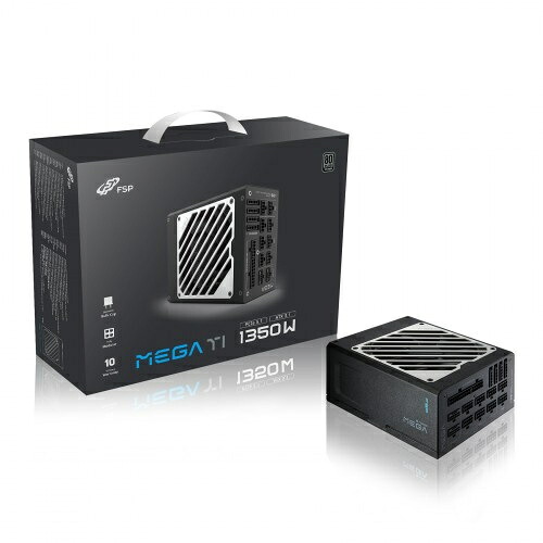 【送料無料】 FSP MEGA-1350TI/ 1350W電源ユニット/ 80PLUS Titanium/ ATX 3.1対応/ PCIe 12V-2x6 コネクタ2基搭載/ フルモジュラー/ 10年保証 【在庫目安:お取り寄せ】