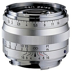 【送料無料】 コシナ 170645 Carl Zeiss C Sonnar T* 1.5/ 50 ZMマウント シルバー 【在庫目安:お取り寄せ】| カメラ 単焦点レンズ 交換レンズ レンズ 単焦点 交換 マウント ボケ