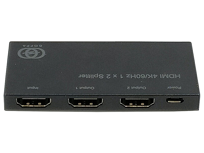【送料無料】 GOPPA GP-HDSP12H460 4K/ 60Hz対応HDMI分配器（1入力:2出力） 【在庫目安:お取り寄せ】