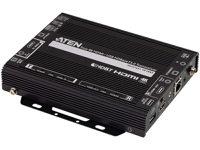 【貨物輸送無料】ATEN VE1843 HDMI/ USB トランシーバー（4K60p ＆ HDBaseT 3.0 相応う）【店卸し資産準拠集団:お取り寄せ】