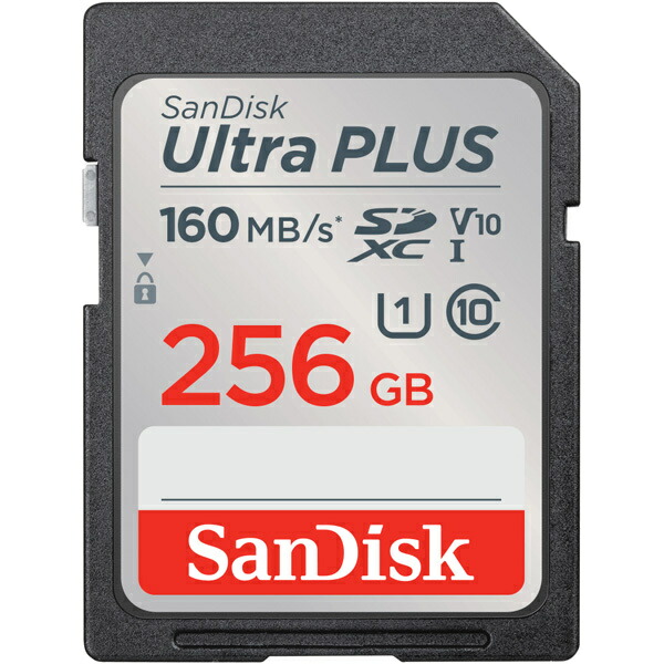 【送料無料】 SDSDUWL-256G-JN3IN SanDisk Ultra PLUS SDXC UHS-Iカード 256GB 【在庫目安:お取り寄せ】