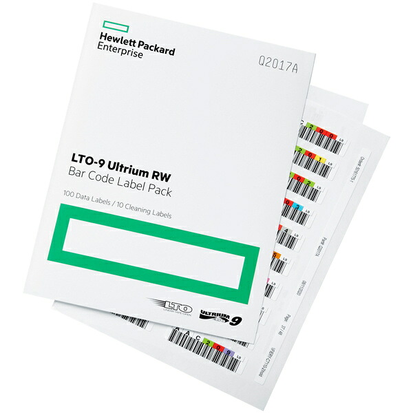 【送料無料】 HP Q2017A LTO9 Ultrium RW バーコードラベル パック 【在庫目安:お取り寄せ】| ラベル シール シート シール印刷 プリンタ 自作