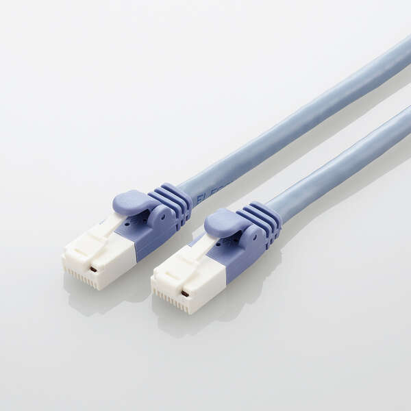【送料無料】 ELECOM LD-GPT/BU2/RS2 LANケーブル/ CAT6準拠/ EU RoHS指令準拠/ 爪折れ防止/ 簡易パッケージ仕様/ 2m/ ブルー/ 20個セット 【在庫目安:お取り寄せ】| パソコン周辺機器