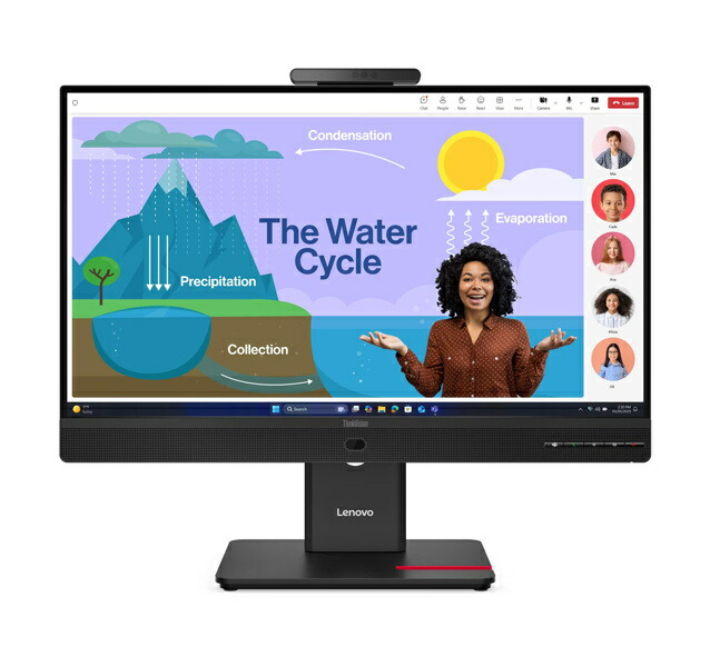 【送料無料】レノボ・ジャパン 64B7UAR1JP ThinkVision T24D-4v (23.8型ワイド液晶ディスプレイ/ 1920×1080/ USB Type-C、DP、HDMI/ ブラック/ スピーカー：あり/ 3年間フル保証/ 広視野角IPSパネル採用)【在庫目安:僅少】| 家電 ディスプレイ