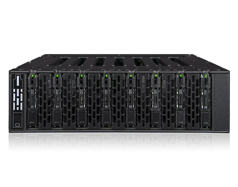 【貨物輸送無料】ICY DOCK MB873MP-B V2 8 x M.2 NVMe SSD積み上げる用リムーバブルケース PCIe 4.0相応う 5.25inベイ大きさ【店卸し資産引き合い:お取り寄せ】