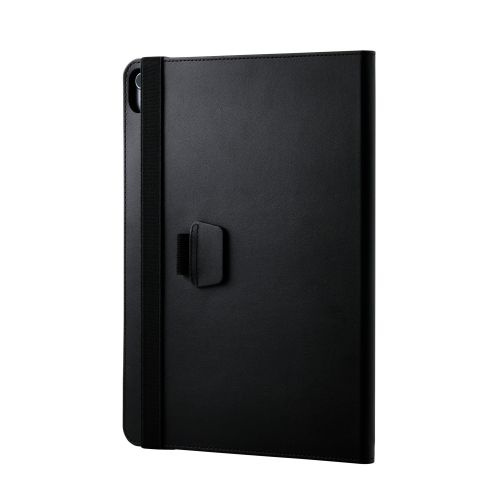 【送料無料】 ELECOM TB-A25XPLF2BK 13インチiPad Air(M2)/ iPad 第10世代/ フラップケース/ 衝撃ガード/ ベルト付/ 2アングル/ 軽量/ ブラック 【在庫目安:お取り寄せ】