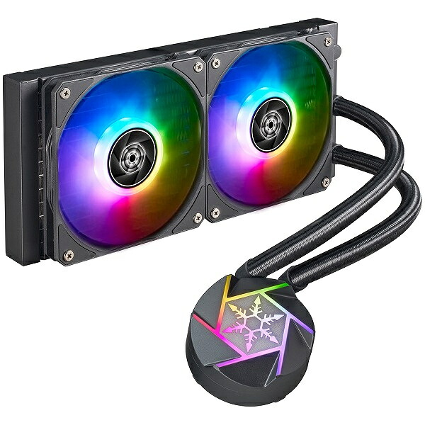 【貨物輸送無料】SilverStone SST-VD240-SLIM RGB水冷中央処理装置空調設備 240粍【店卸し資産引き合い:お取り寄せ】
