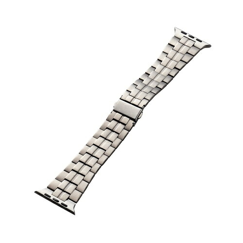 【送料無料】ELECOM AW-49BDTITSV Apple Watch 49/ 45/ 44/ 42mm用バンド/ チタン/ シルバー【在庫目安:お取り寄せ】|デジタル百貨店PodPark店