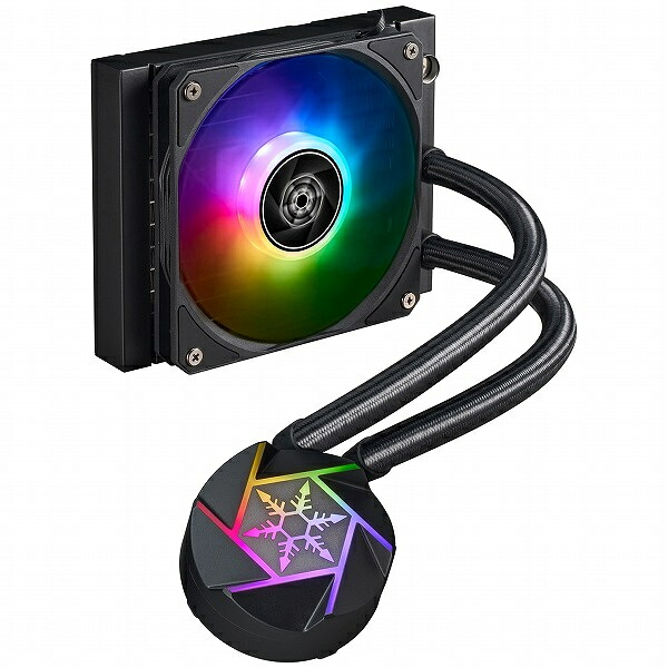 【貨物輸送無料】SilverStone SST-VD120-SLIM RGB水冷中央処理装置空調設備 120粍【店卸し資産引き合い:お取り寄せ】
