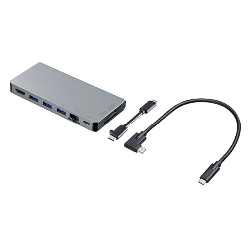 【送料無料】 サンワサプライ USB-3TCH14S2 USB Type-C ドッキングハブ（HDMI・LANポート・カードリーダー搭載） 【在庫目安:お取り寄せ】| パソコン周辺機器 ポートリプリケーター ポートリプリケータ PC パソコン