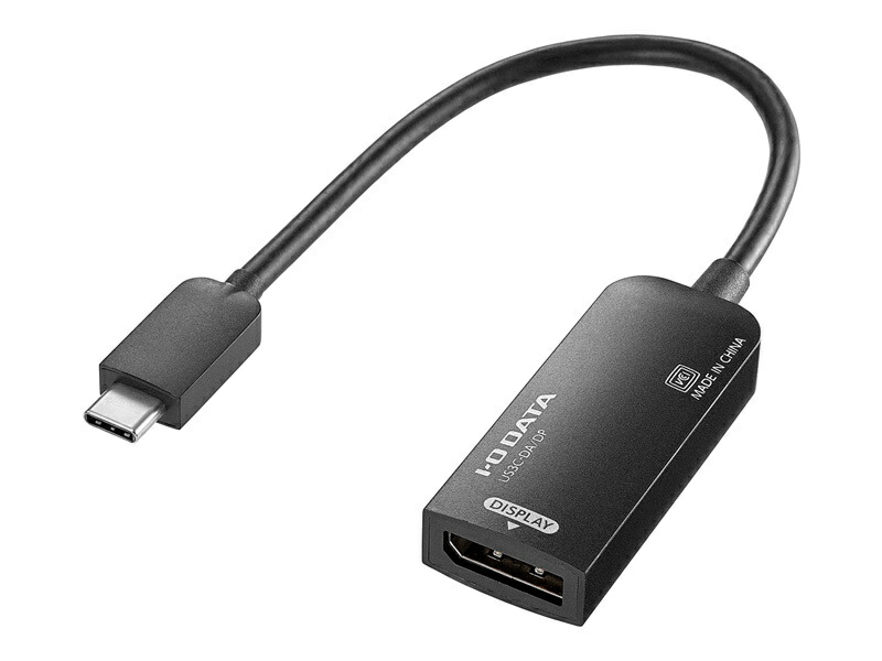 【送料無料】 IODATA US3C-DA/DP USB Type-C⇔DisplayPort変換アダプター 4K対応モデル 【在庫目安:お取り寄せ】