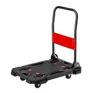 【貨物輸送無料】サンワサプライ CART-FA7HBK 手持ち部分つき手押し車（大）【店卸し資産引き合い:お取り寄せ】| 給与 くっ付ける 持ちはこぶ 据え置き