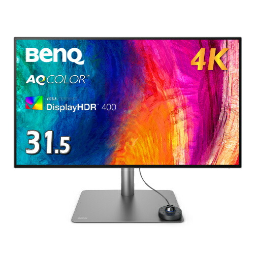 【送料無料】 BenQ PD3225U CAD・Mac・デザイナー向け 液晶ディスプレイ 31.5型/ 3840×2160/ HDMI x1、DisplayPort x1、Thunderbolt 3 x2（85W/ 15W給電）/ シルバー/ スピーカー：あり、USBハブ機能 【在庫目安:僅少】