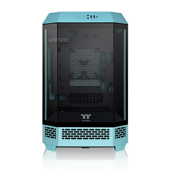 【送料無料】Thermaltake CA-1Y4-00SBWN-00 Micro-ATX PCケース The Tower 300 Turquoise【在庫目安:お取り寄せ】｜デジタル百貨店PodPark店 26,941円