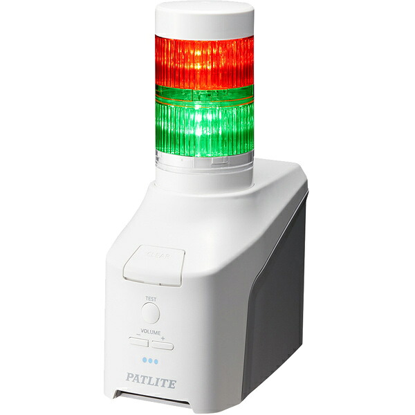 【送料無料】 パトライト NHV6-2D-RG 音声対応ネットワーク制御信号灯 直径60mm/ 2段/ 赤緑/ デジタルIO搭載モデル/ ACアダプタ付属 【在庫目安:お取り寄せ】| パソコン周辺機器