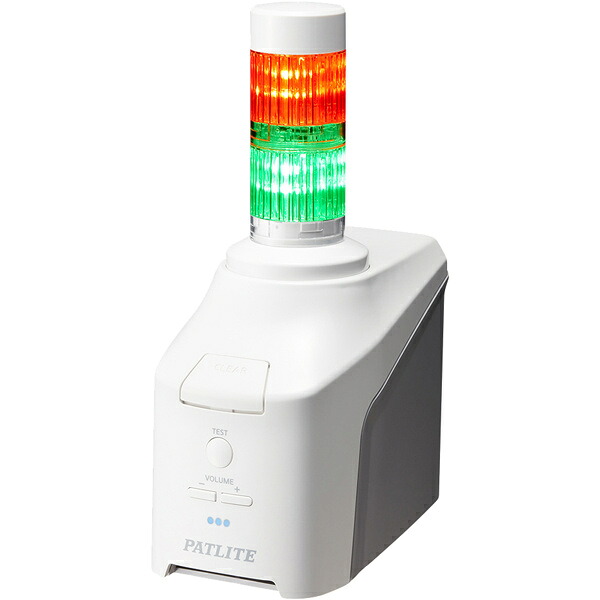 【送料無料】 パトライト NHV4-2D-RG 音声対応ネットワーク制御信号灯 直径40mm/ 2段/ 赤緑/ デジタルIO搭載モデル/ ACアダプタ付属 【在庫目安:お取り寄せ】| パソコン周辺機器