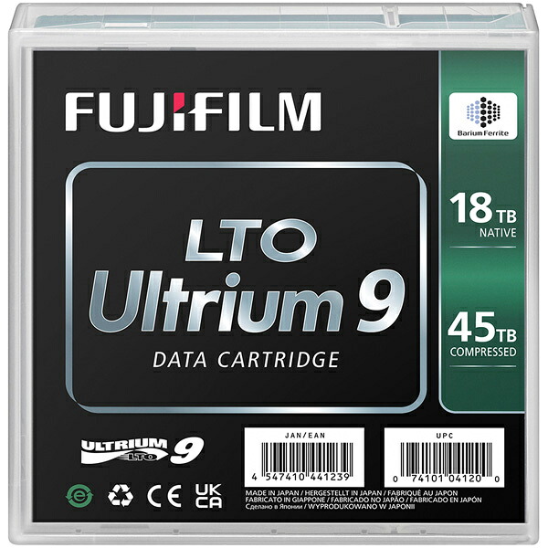 【送料無料】富士フイルム LTO FB UL-9 18.0T LTO Ultrium9 データカートリッジ 18.0/ 45.0TB【在庫目安:お取り寄せ】｜デジタル百貨店PodPark店