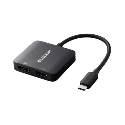 【貨物輸送無料】ELECOM AD-CDP2BK2 Type-Cさし画取り替えっこアダプター/ TypeC-DP×2/ 黒いこと【店卸し資産引き合い:お取り寄せ】