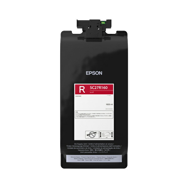 【貨物輸送無料】EPSON SC27R160 SureColor用 インキ容器に並べる/ 赤いこと（1600ml）【店卸し資産準拠集団:お取り寄せ】
