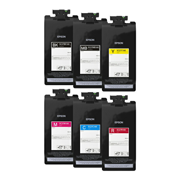 【貨物輸送無料】EPSON SC27SET SureColor用 クランクインキ書き割り/ 赤いこと真似形用6色書き割り（1600ml）【店卸し資産準拠集団:お取り寄せ】| 練り合わせる機 インキ
