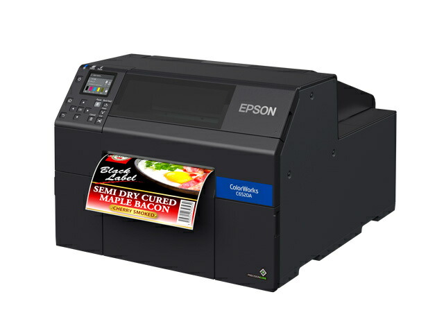 【貨物輸送無料】EPSON CW-C6520AG カラーラベルプリンター/ 質問用紙幅8in/ 映し絵えの具インキ積み上げる/ オートカッターモデル【店卸し資産準拠集団:お取り寄せ】