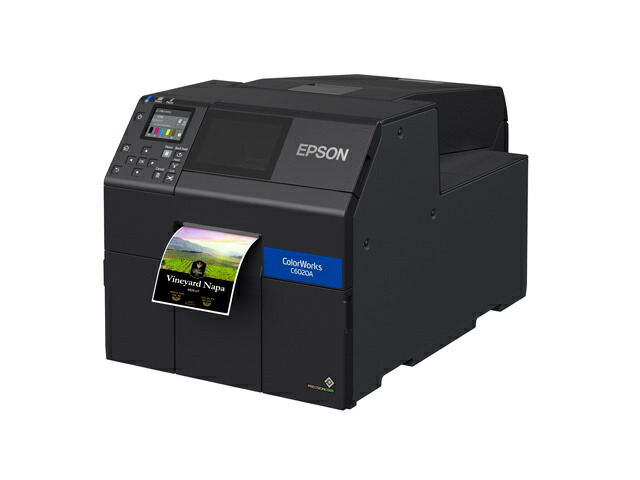 【貨物輸送無料】EPSON CW-C6020AG カラーラベルプリンター/ 質問用紙幅4in/ 映し絵えの具インキ積み上げる/ オートカッターモデル【店卸し資産準拠集団:お取り寄せ】