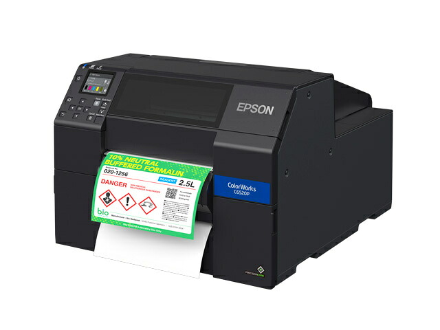 【貨物輸送無料】EPSON CW-C6520PM カラーラベルプリンター/ 質問用紙幅8in/ 引っ敷きえの具インキ積み上げる/ ピーラーモデル【店卸し資産準拠集団:お取り寄せ】