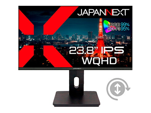 【貨物輸送無料】JAPANNEXT JN-IPS2380FLWQHD-HSP-N 液晶見せびらかす 23.8型/ 2560×1440/ DP、HDMI、DVI×1/ 黒いこと/ 金棒引き無/ 2年引き受ける【店卸し資産引き合い:少ない】| 家電 見せびらかす