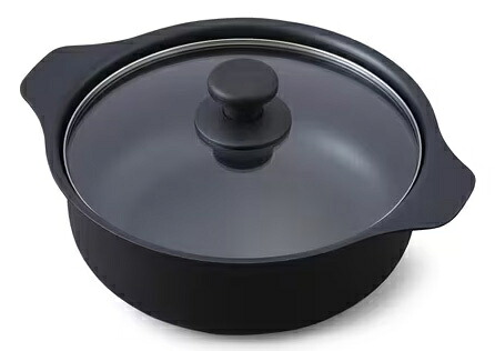 【送料無料】 アイリスオーヤマ IHKP-P24-B IHコンロ用鍋 単品 24cm ブラック 【在庫目安:お取り寄せ】