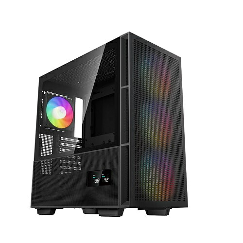 【送料無料】Deepcool R-CH560-BKAPE4D-G-1 CH560 DIGITAL /高エアフローミドルタワーケース /ブラックモデル /CPUまたはGPUモニタリングパネル搭載 /140mm ARGBファン3基標準搭載 /360mmラジエーター対応｜デジタル百貨店PodPark店